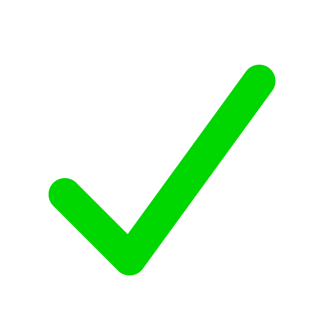 Green check mark