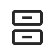 The buttons block icon looks like two stacked outlined buttons.