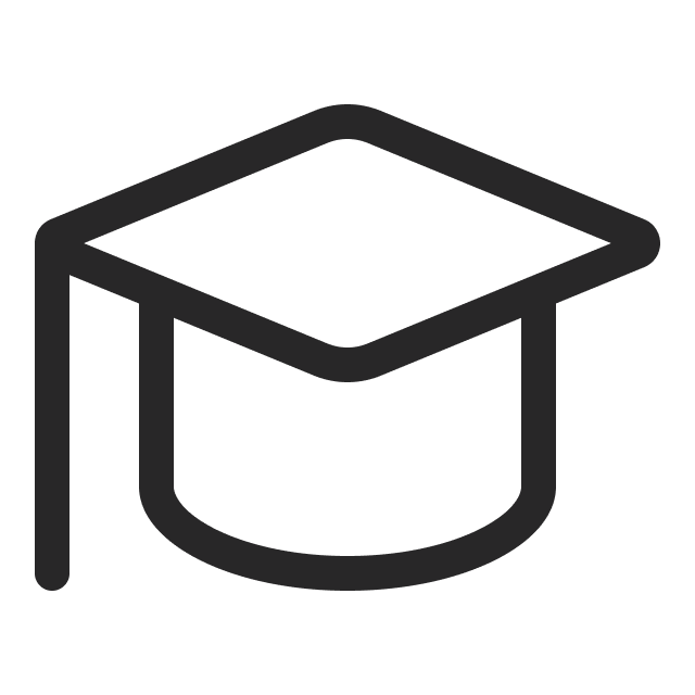Graduation hat icon