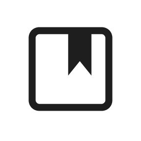 The WordPress Cover block icon look like a square with a hanging bookmark on the right corner.