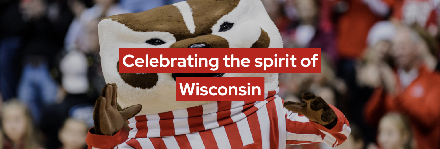 Highlighted heading covers the mascot’s face in a close-up photograph.